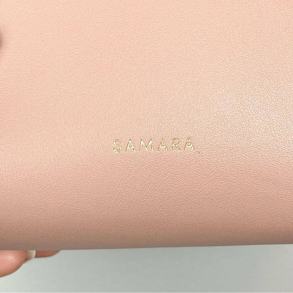 Samara Vegan Leather Shoulder Crossbody Bag Pink - Picture 2 of 8